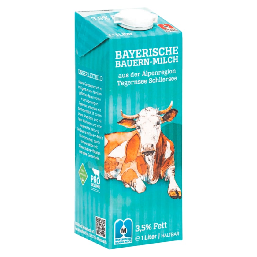 Oberland Bayerische Bauern-Milch 3,5% 1l